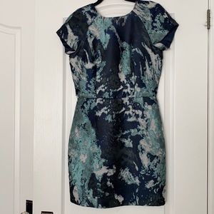 Zara printed short sleeve dress